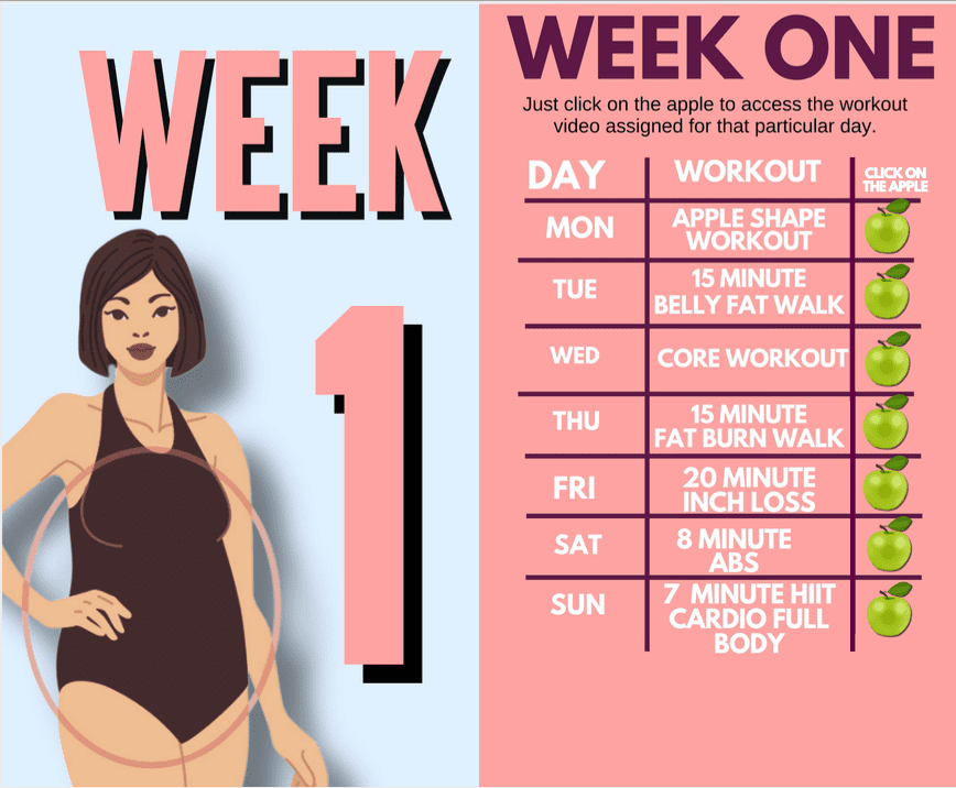 apple shape workout