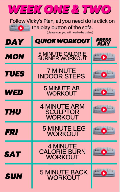 LAZY GIRLS WORKOUT PLAN