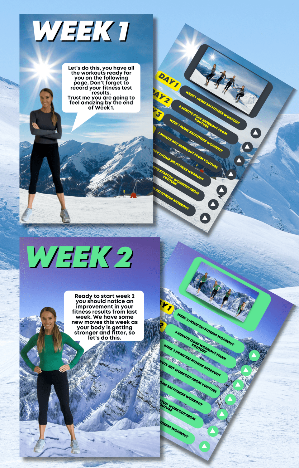 at home ski exercises